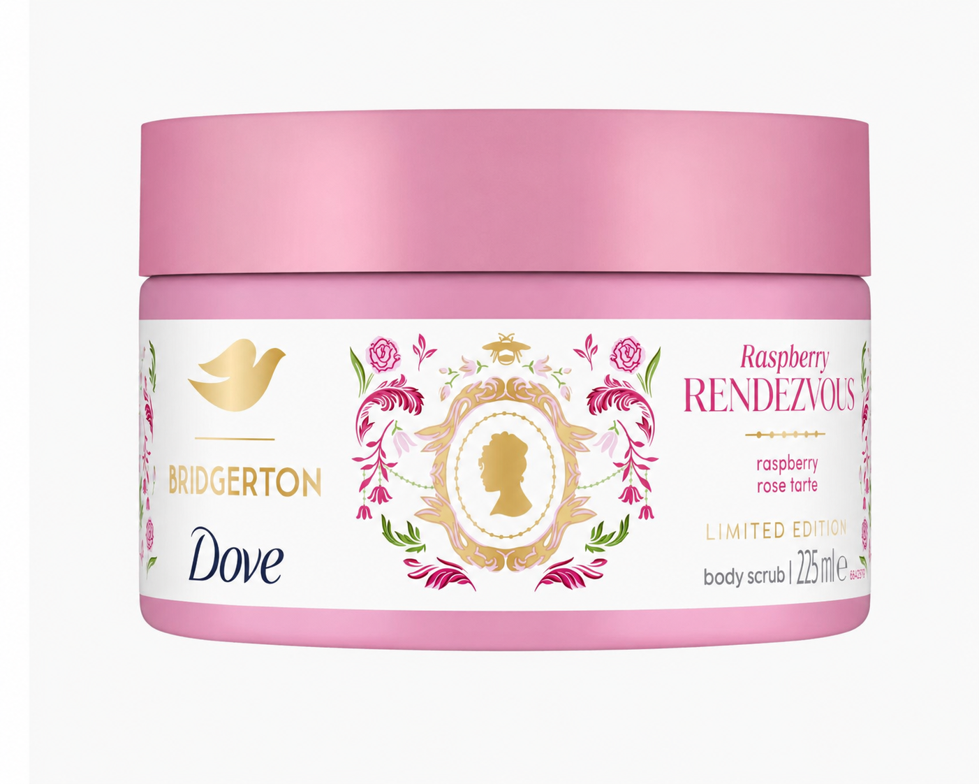 Dove Bridgerton Raspberry Rendezvous Body Scrub 225Ml